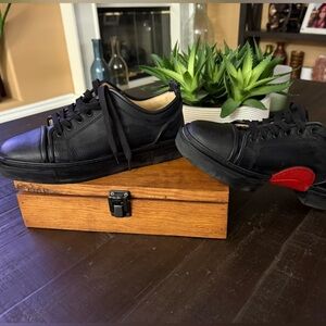 CHRISTIAN LOUBOUTIN ADOLON JUNIOR FLAT MATERIAL: GRAINED